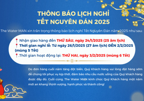 Thông báo nghỉ tết nguyên đán 2025.